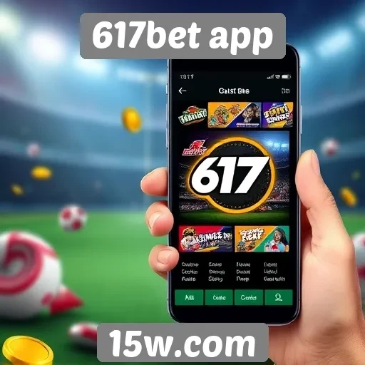 Variedade de jogos disponíveis no 617bet app
