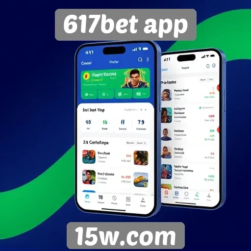 Interface e design do 617bet app